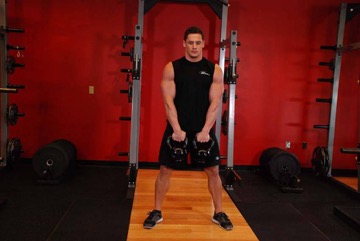 Alternating Hang Clean: posición inicial