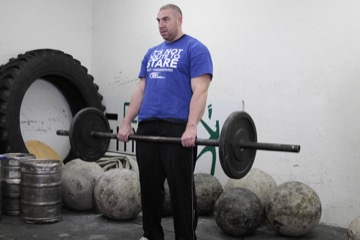 Axle Deadlift: posición final