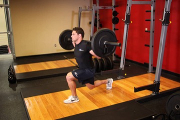 Barbell Lunge: posición final