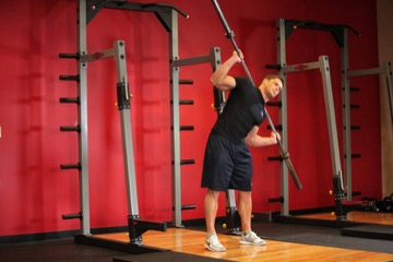 Barbell Side Bend: posición final