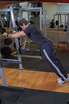 Body Tricep Press: posición inicial