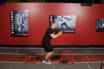 Depth Jump Leap: posición final
