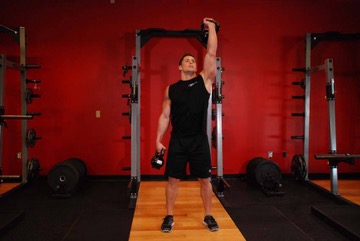Double Kettlebell Windmill: posición inicial