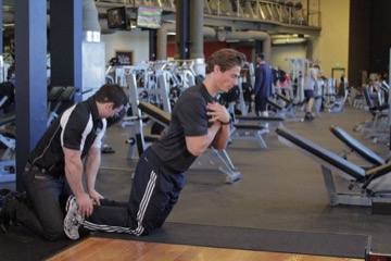 Floor Glute-Ham Raise: posición final
