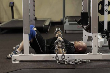 Floor Press with Chains: posición final