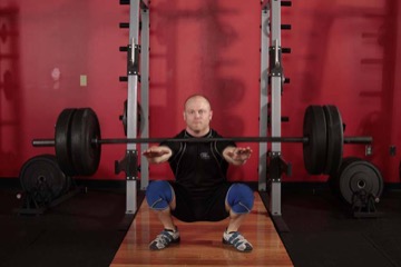 Frankenstein Squat: posición final