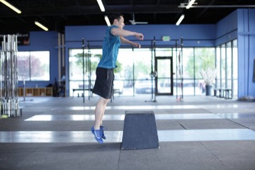 Box jump: posición final