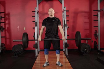 Hang Clean - Below the Knees: posición inicial