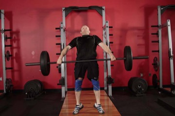 Hang Snatch: posición final
