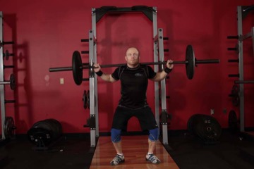 Heaving Snatch Balance: posición final