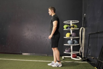 Hip Flexion with Band: posición inicial