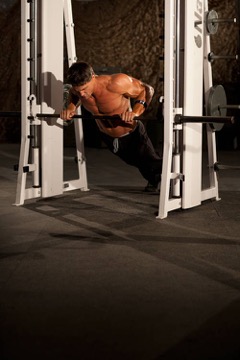 Incline Push-Up Medium: posición final