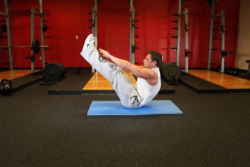Jackknife Sit-Up: posición final