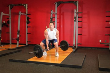 Jefferson Squats: posición final
