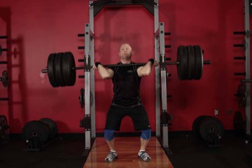 Jerk Dip Squat: posición final