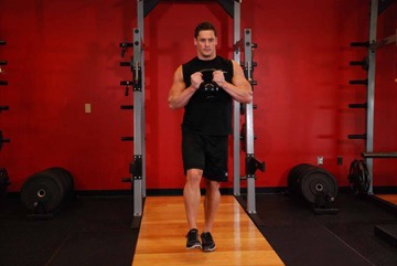 Kettlebell Pistol Squat: posición inicial