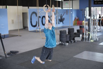 Kipping Muscle Up: posición inicial