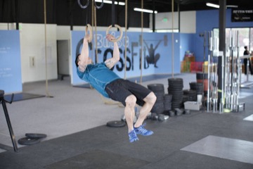 Kipping Muscle Up: posición final