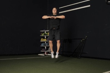 Knee Tuck Jump: posición final