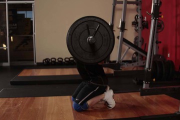 Kneeling Jump Squat: posición final
