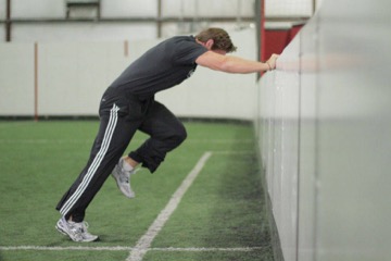 Linear Acceleration Wall Drill: posición inicial