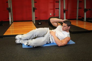 Oblique Crunches - On The Floor: posición final