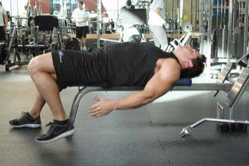 On-Your-Back Quad Stretch: posición inicial