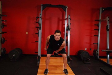 Kettlebell swing: posición final