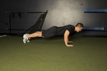 Plyo Push-up: posición final