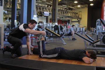 Prone Manual Hamstring: posición final