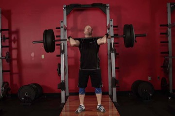 Push press: posición inicial