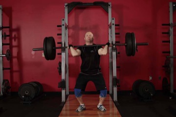 Push press: posición final