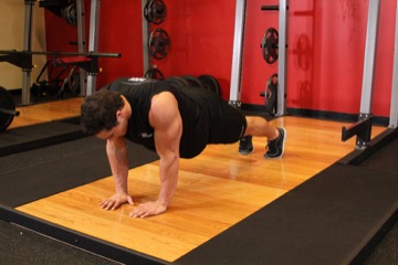 Pushups (Close and Wide Hand Positions): posición final