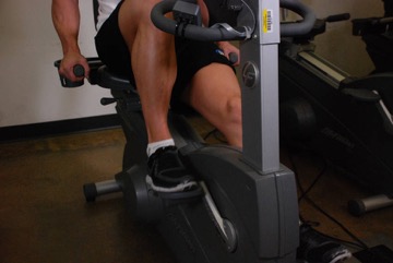 Recumbent Bike: posición final
