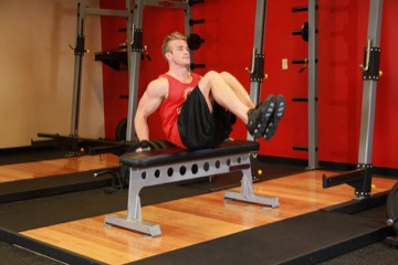 Seated Leg Tucks: posición inicial
