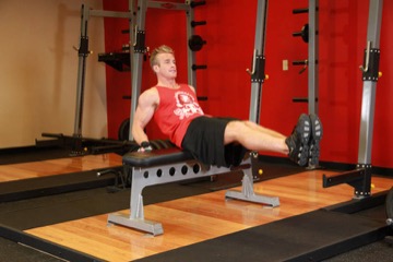Seated Leg Tucks: posición final