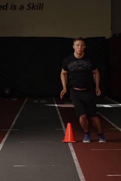 Sprint lateral: posición inicial