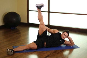 Side Lying Groin Stretch: posición final