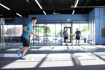 Single-Leg Hop Progression: posición inicial
