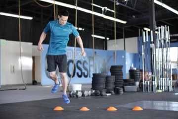 Single-Leg Lateral Hop: posición final