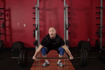 Snatch Deadlift: posición inicial