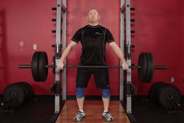 Snatch Shrug: posición inicial