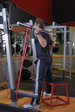 Speed Box Squat: posición inicial