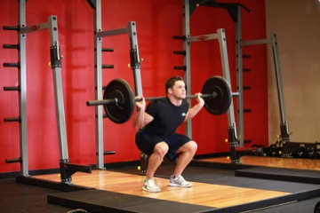 Speed Squats: posición inicial