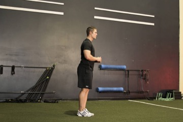 Standing Hip Circles: posición inicial
