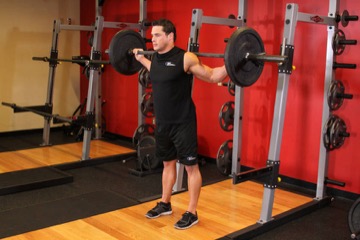 Stiff Leg Barbell Good Morning: posición inicial