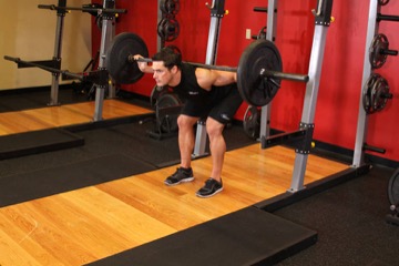 Stiff Leg Barbell Good Morning: posición final