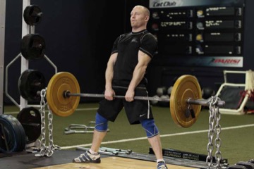 Sumo Deadlift with Chains: posición final