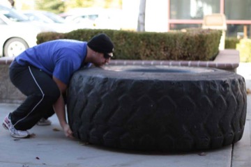 Tire Flip: posición inicial