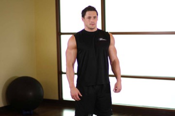 Tricep Side Stretch: posición inicial
